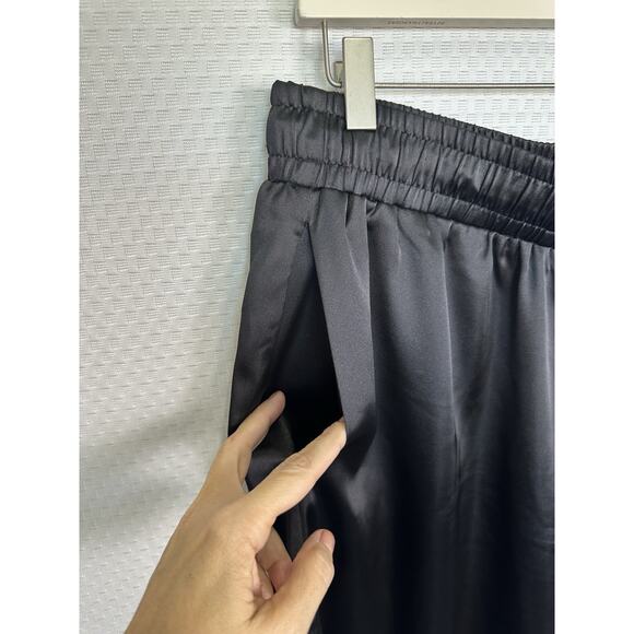 Forever 21 wide leg elastic waist Dress pants size XL 0X black - Picture 3 of 9